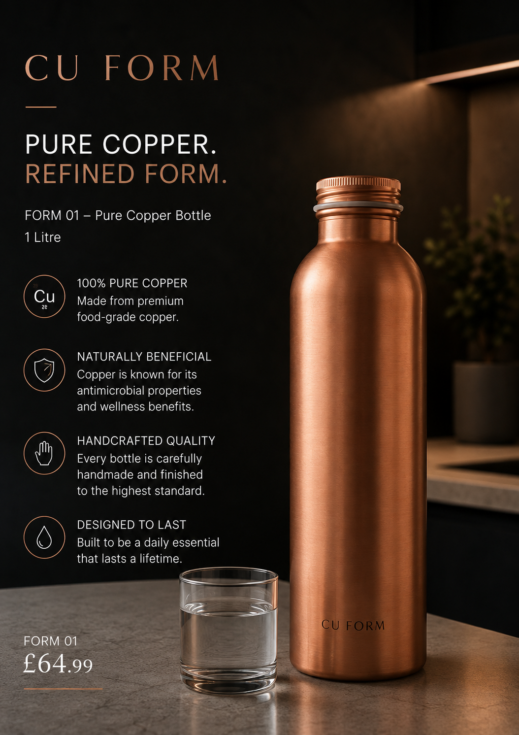 FORM 01 — Pure Copper Bottle
