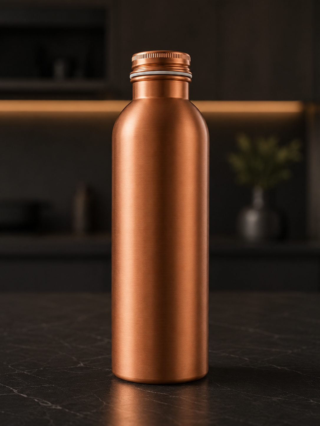 CU FORM matte copper bottle