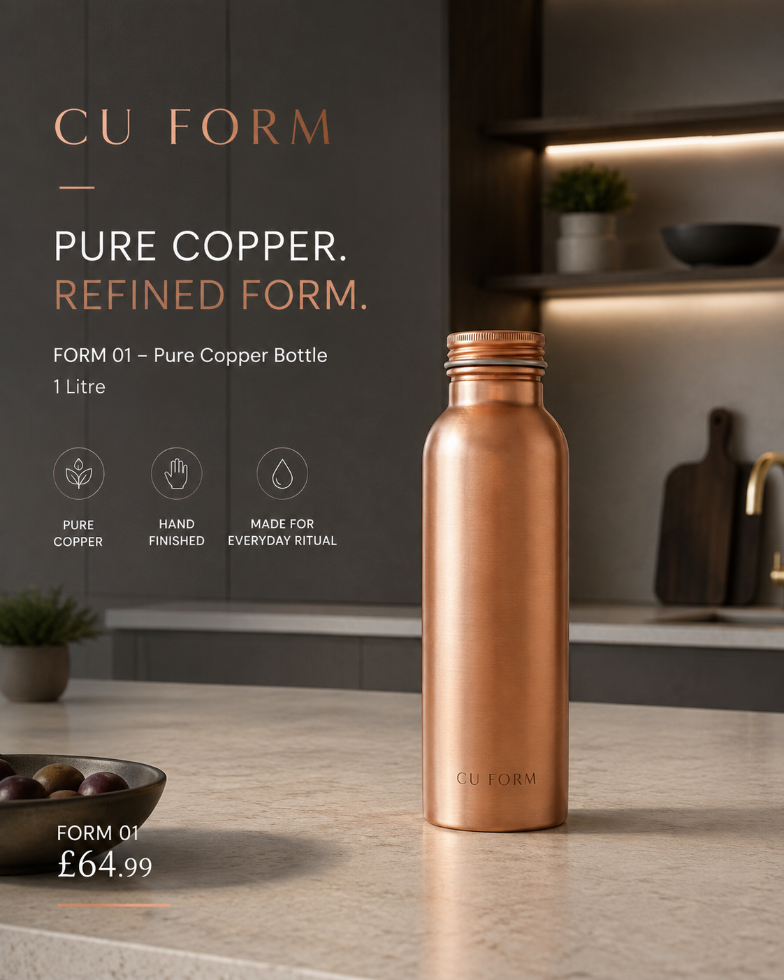 FORM 01 — Pure Copper Bottle
